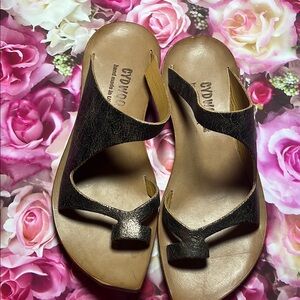 Black Sandals with Comfortable Footbed and Durable Strap